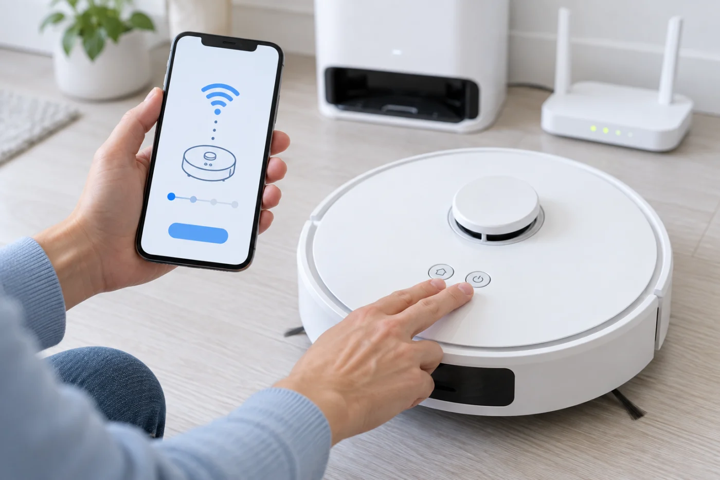 Following the Dreamehome app to reconnect an X40 Ultra robot to home Wi-Fi