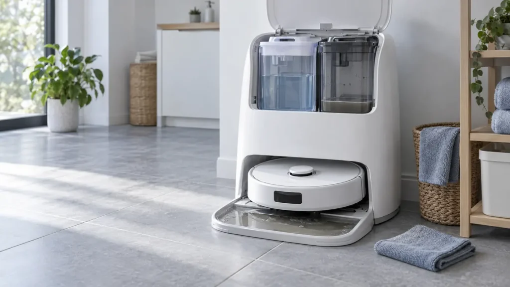 Roborock Qrevo Curv dirty water not pumping from the wash tray