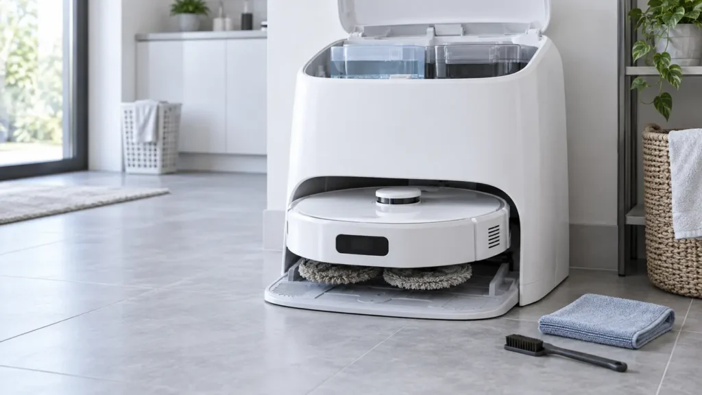 Roborock Qrevo Curv dock not washing mop pads